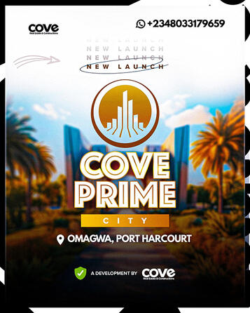 Cove Prime City Estate, Omagwa, Port Harcourt Int'l Airport, Rivers State. | Realtor Clement Eshemogie